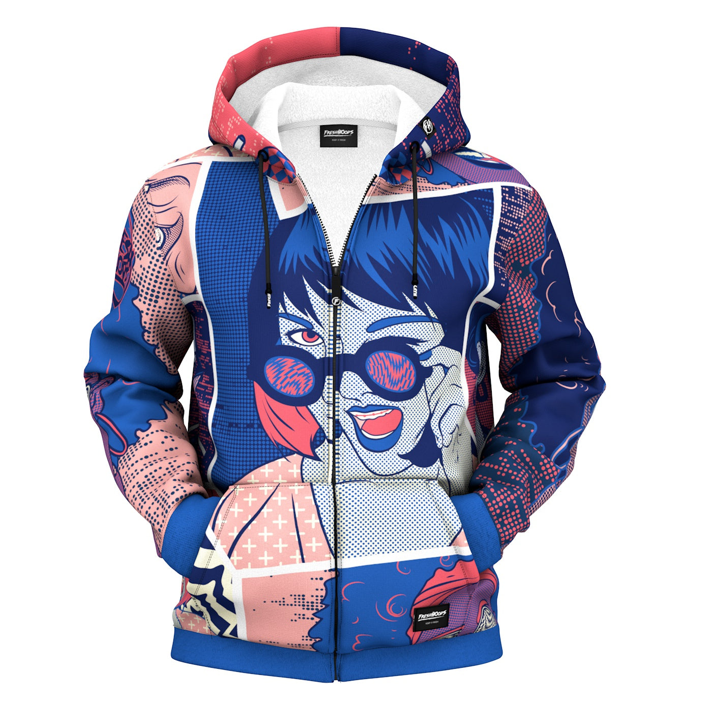 Wink Wink Zip Up Hoodie