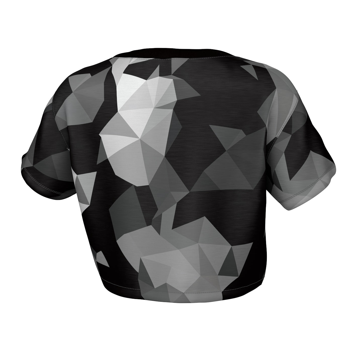 Cubes Black Crop Top