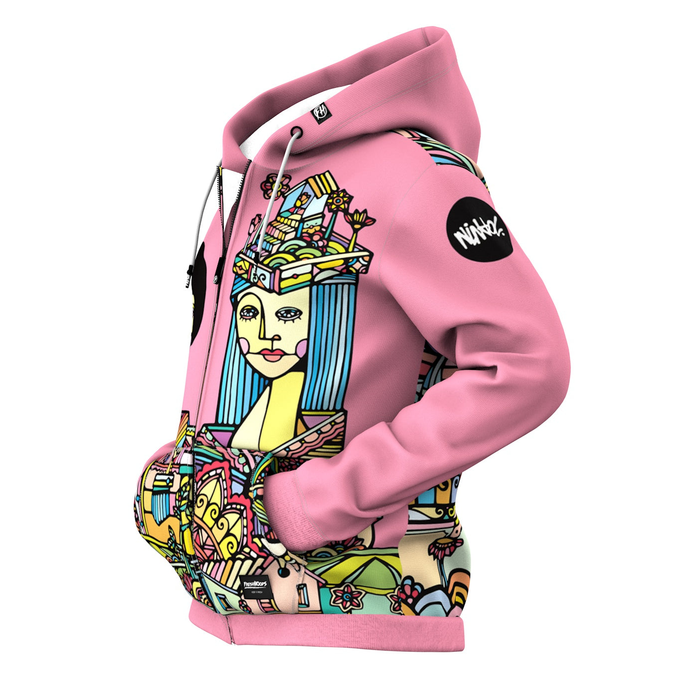 Tea Party Zip Up Hoodie