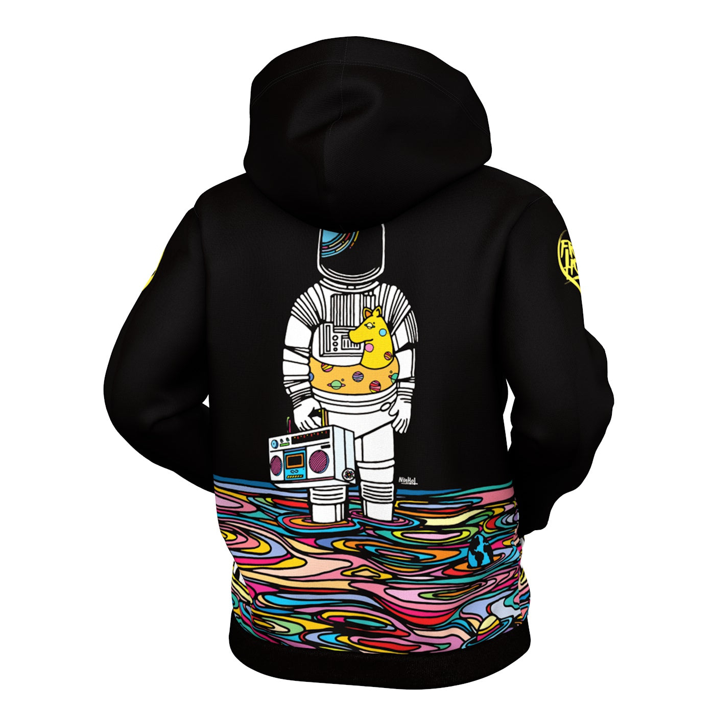 Space Vacation Zip Up Hoodie