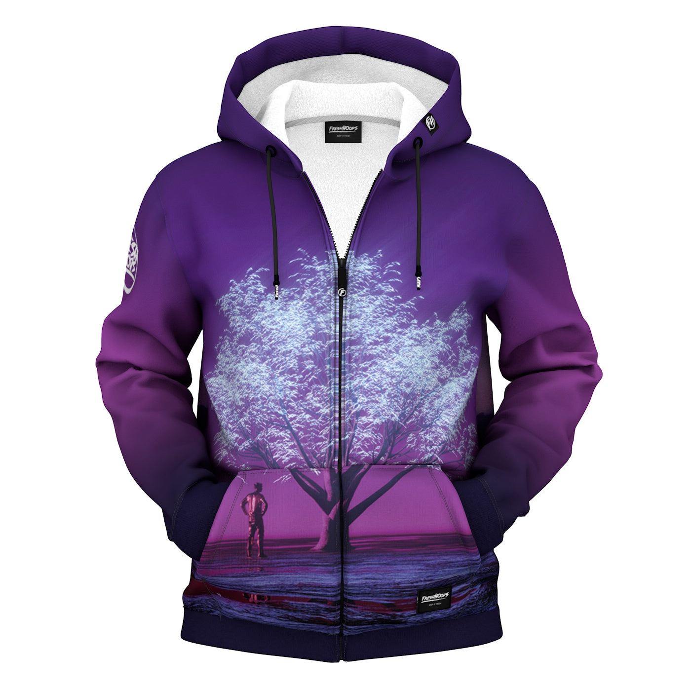 Cosmic Blossom Zip Up Hoodie