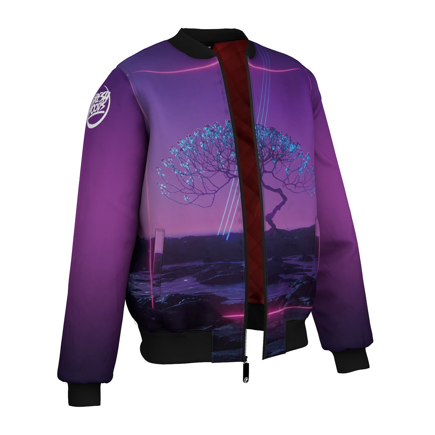 Cosmic Blossom Bomber Jacket