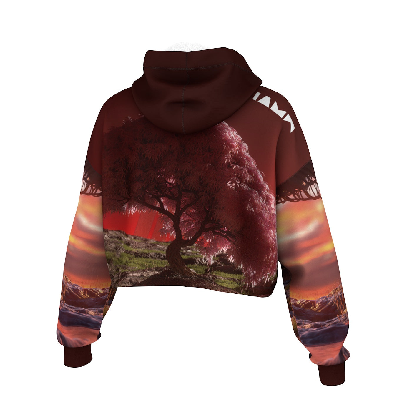 Dawn Tree Cropped Hoodie