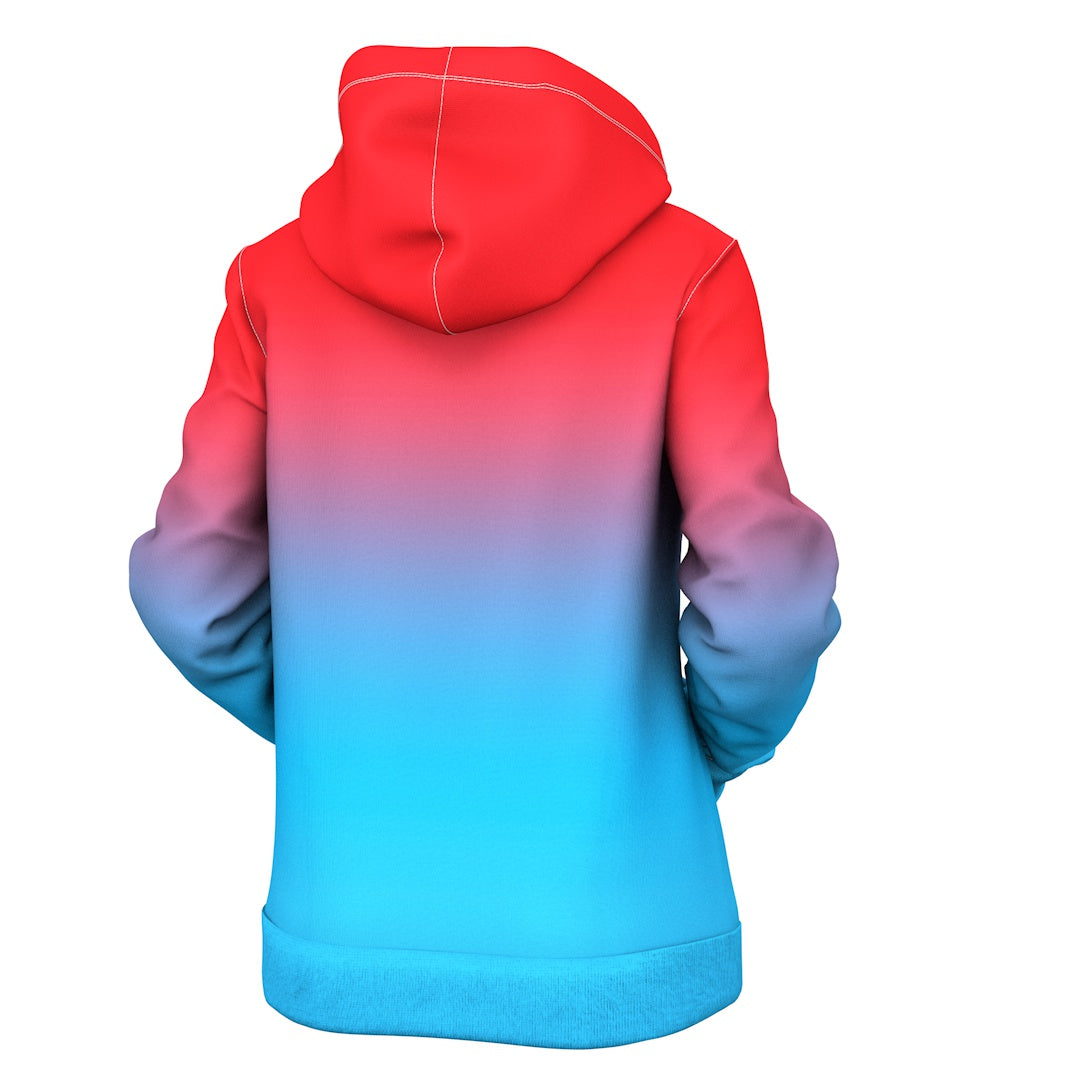 Red Blue Women Hoodie