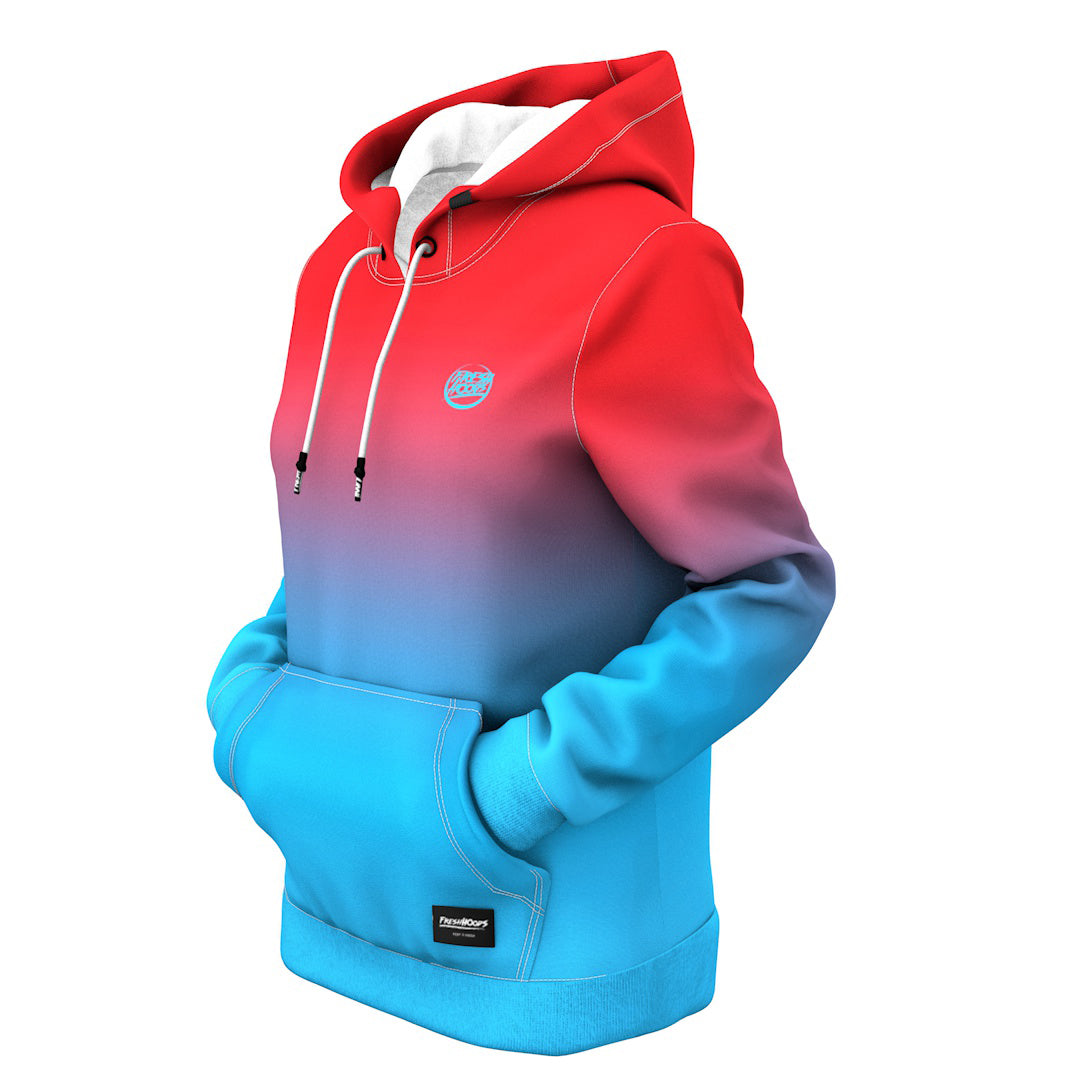 Red Blue Women Hoodie