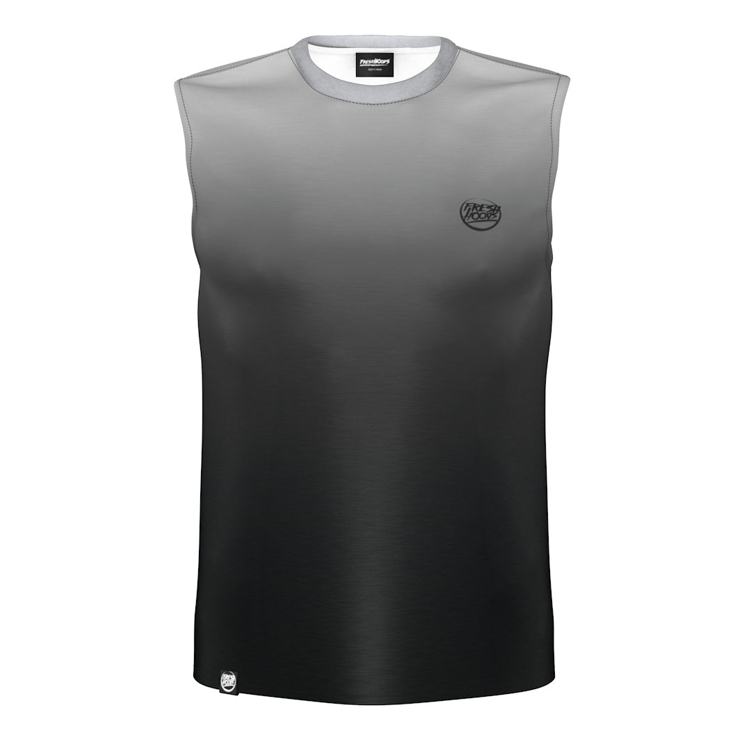 Off Black Sleeveless T-Shirt