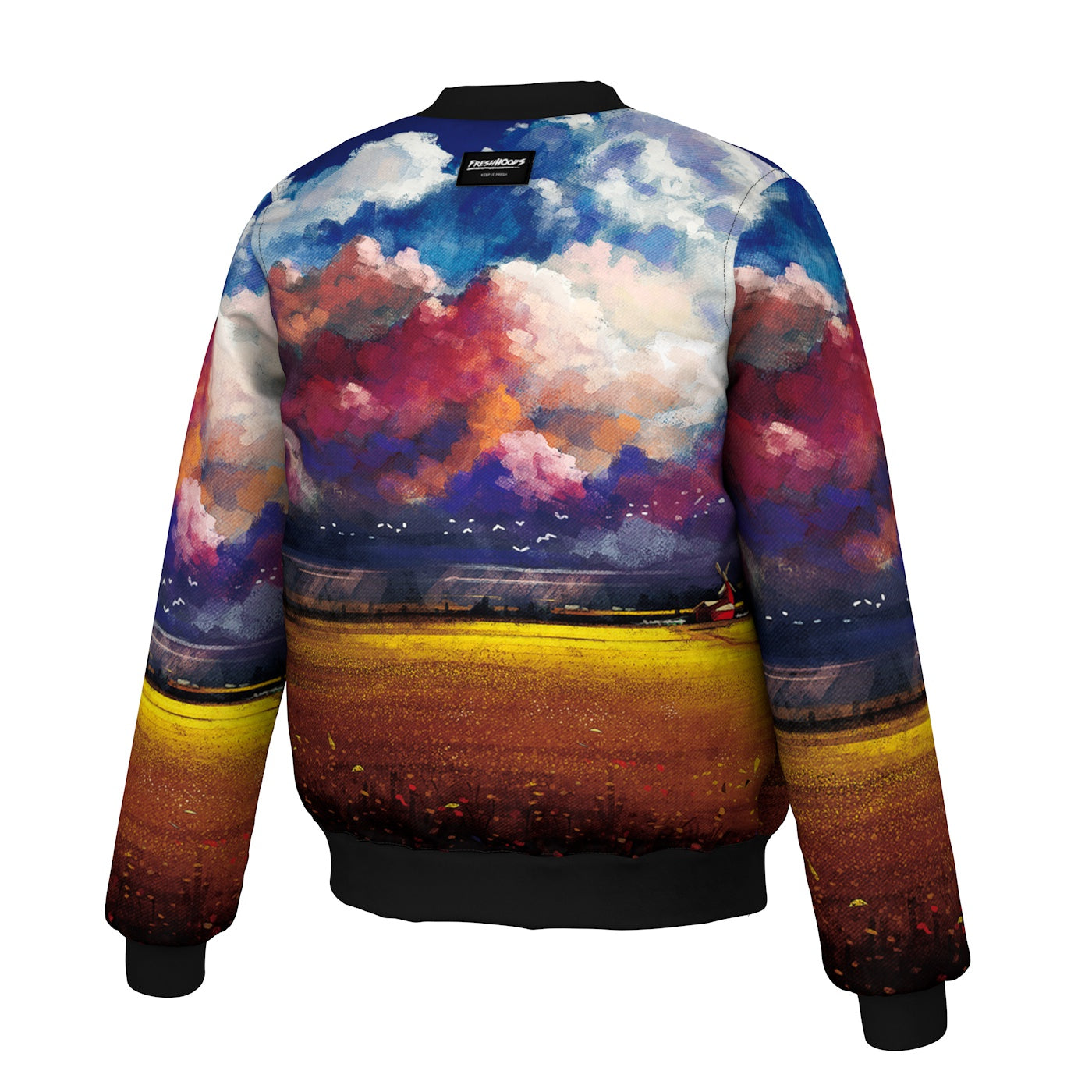 Abstract Storm Bomber Jacket