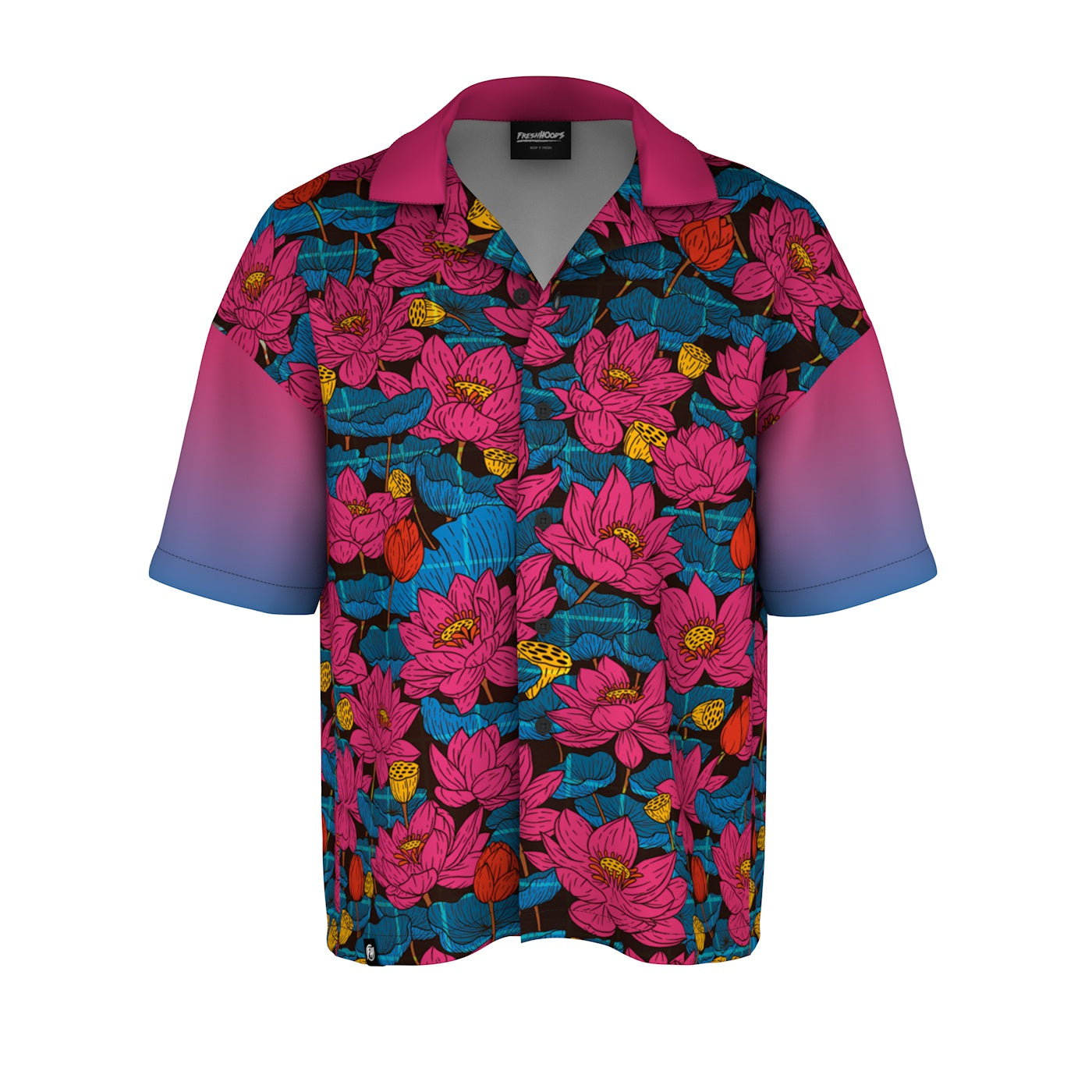 Cyber Lotus Oversized Button Shirt