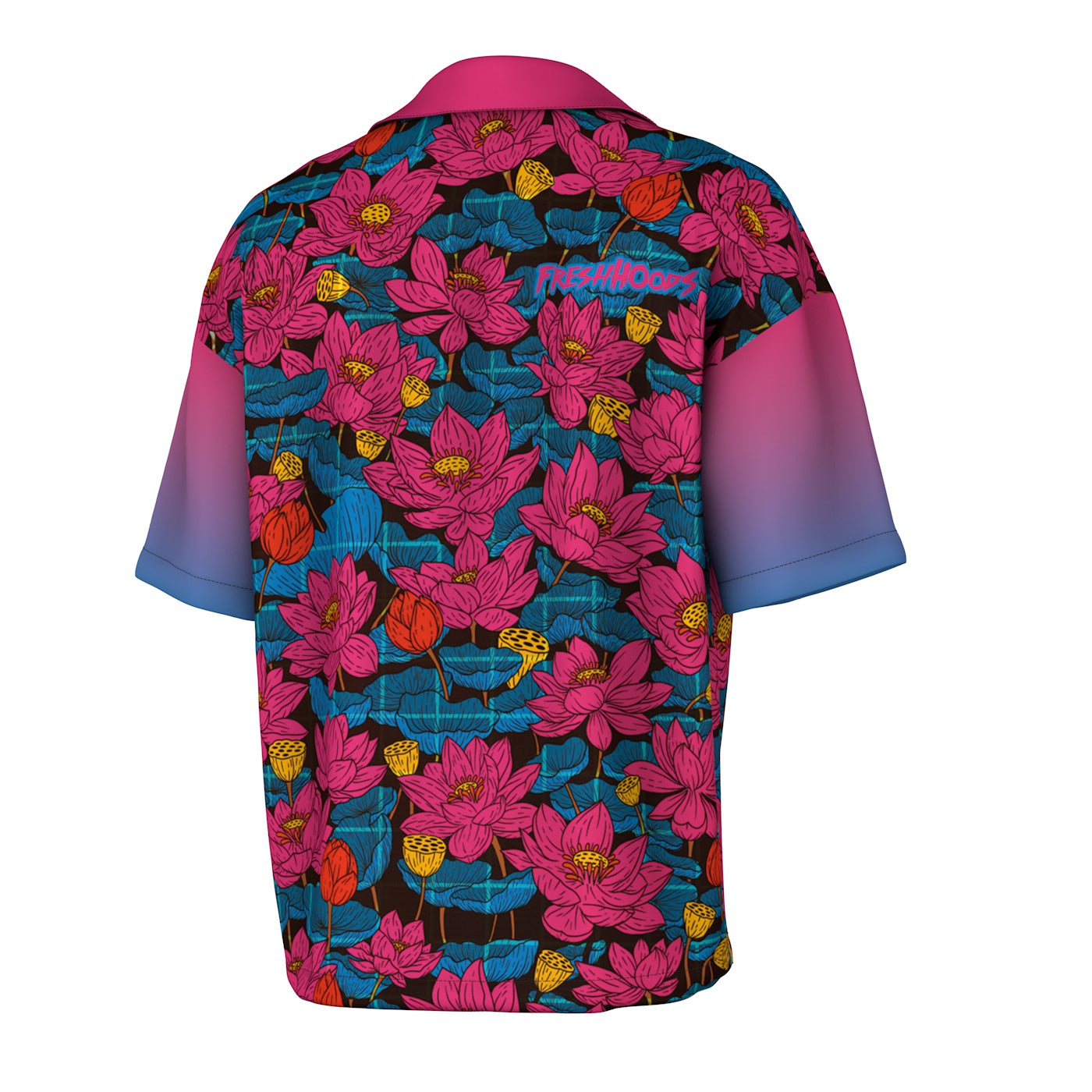 Cyber Lotus Oversized Button Shirt