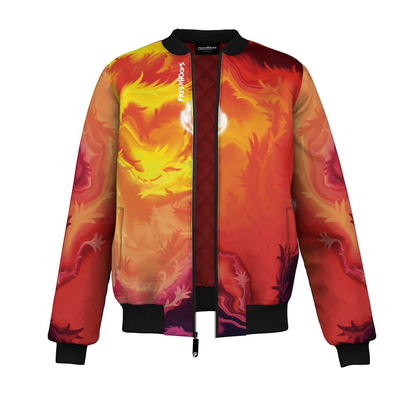 Fire Deer Bomber Jacket