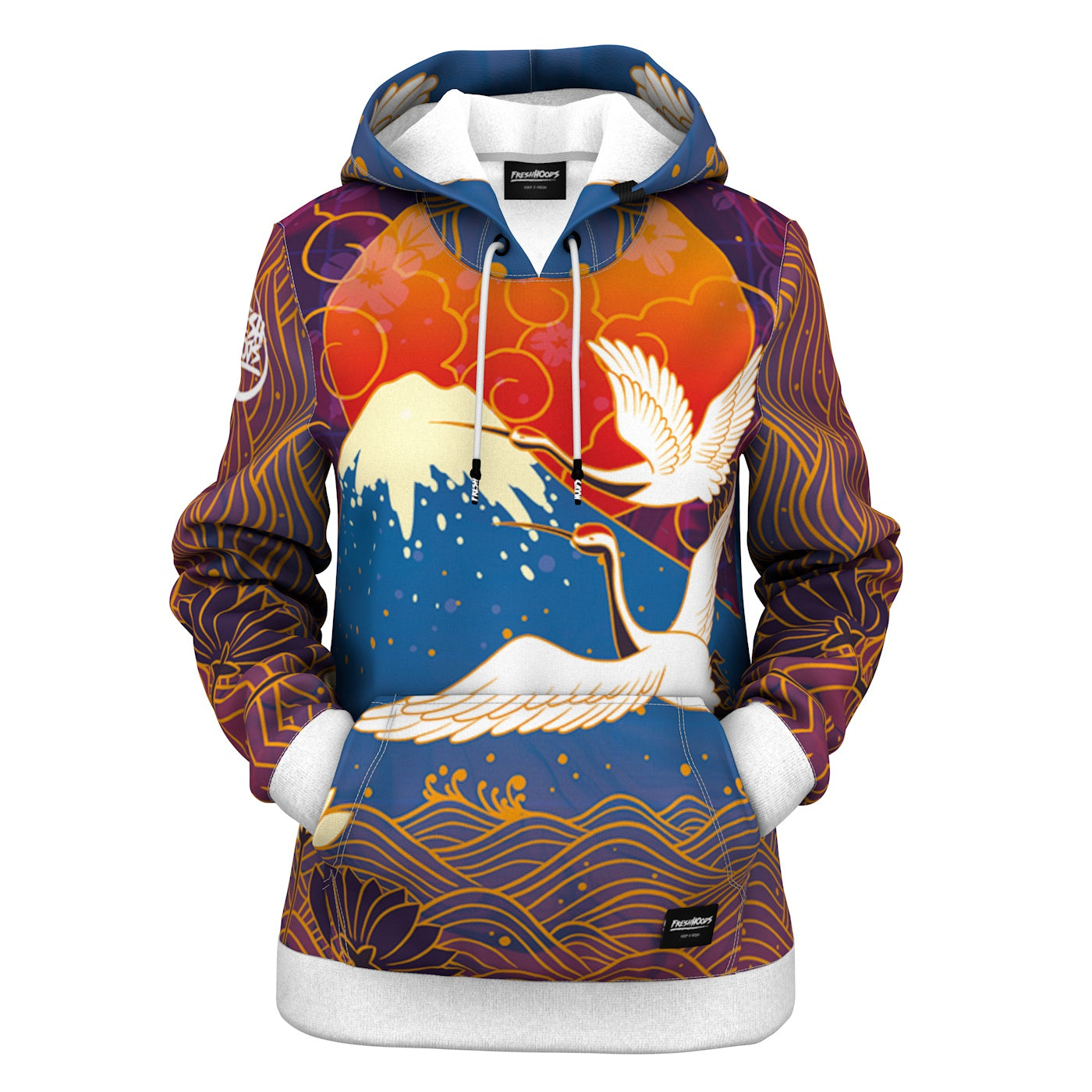 Manchurian Crane Women Hoodie