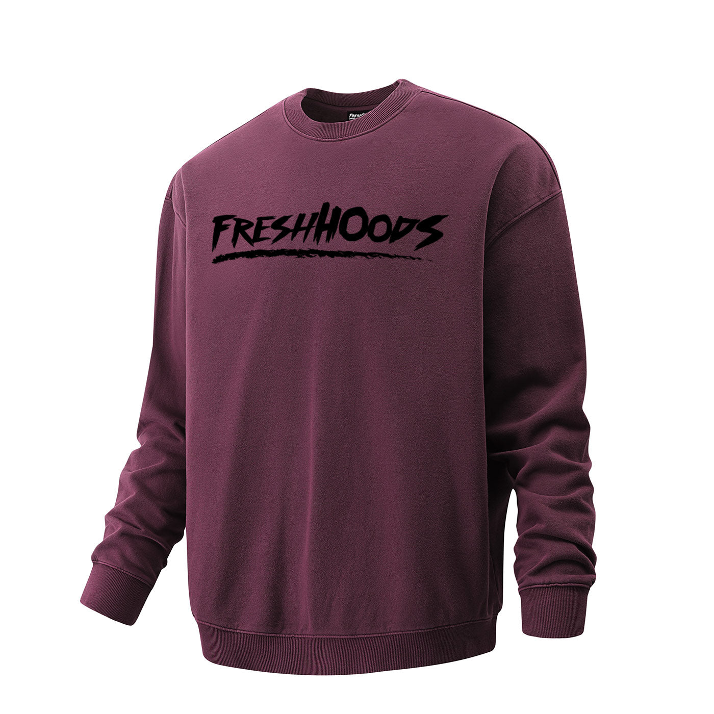 FRESHHOODS Burgundy Oversized Sweatshirt