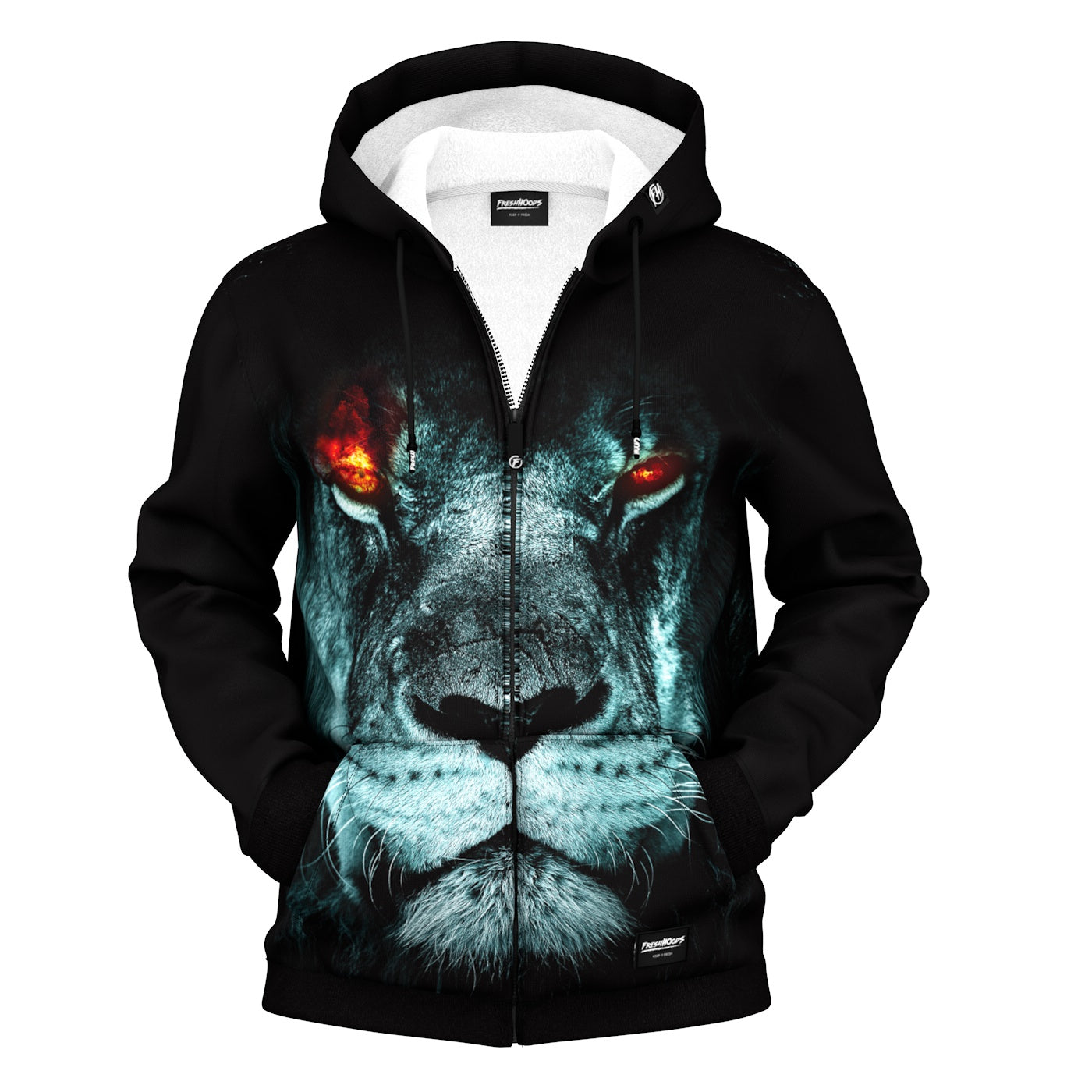 Dark Lion Zip Up Hoodie