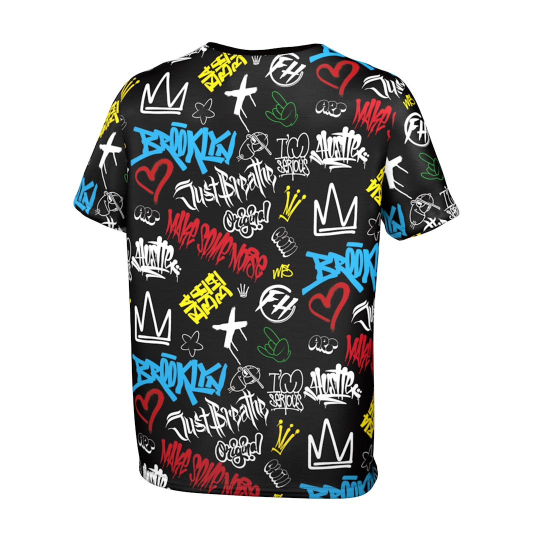 Graffiti Pattern T-Shirt