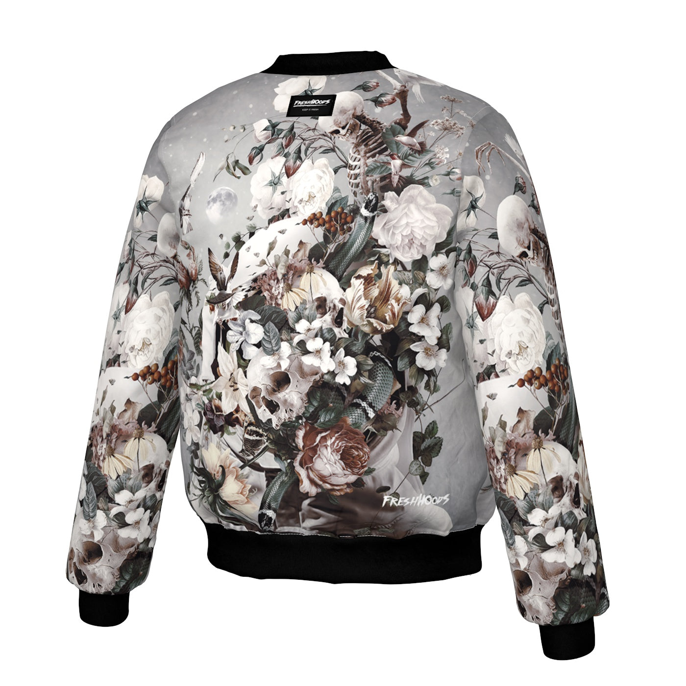 Floral Space Bomber Jacket