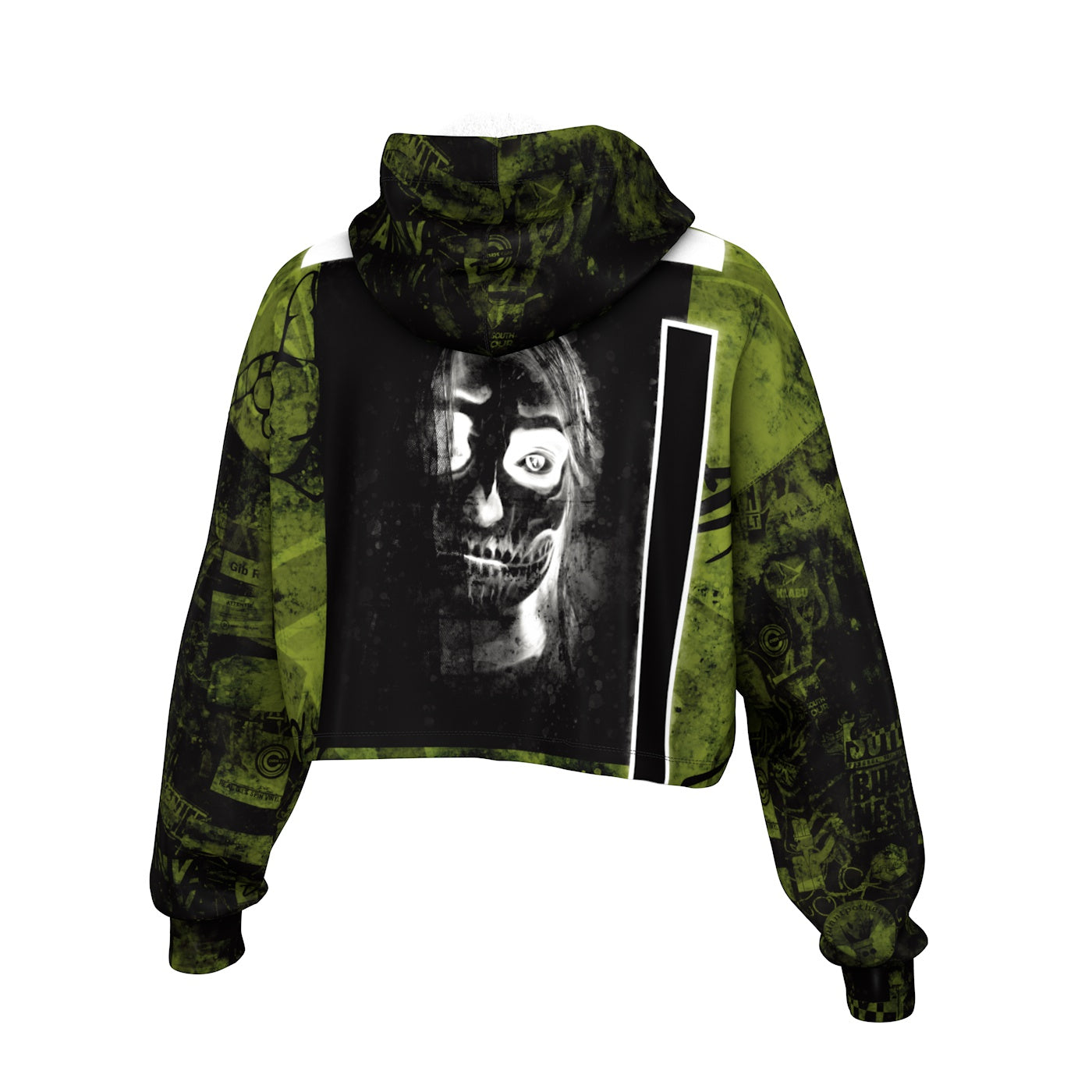 Dark Web Cropped Hoodie