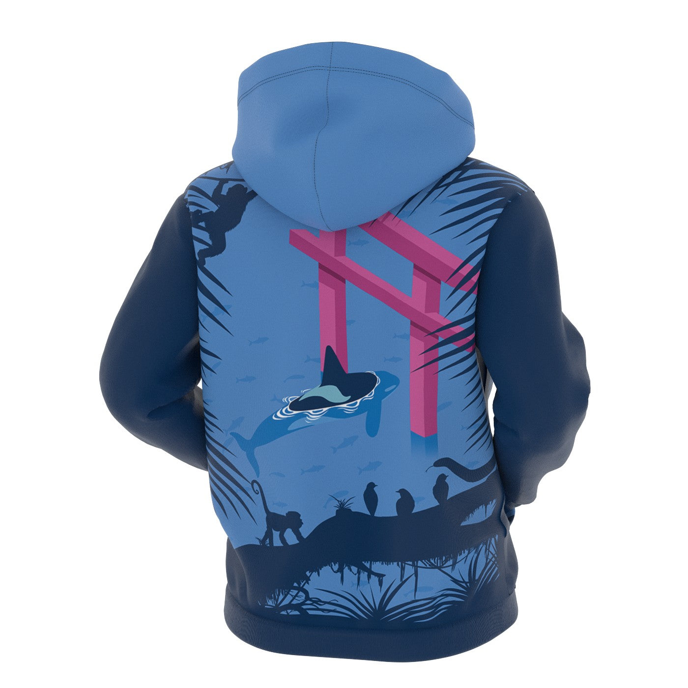 Killer Whale Torii Zip Up Hoodie