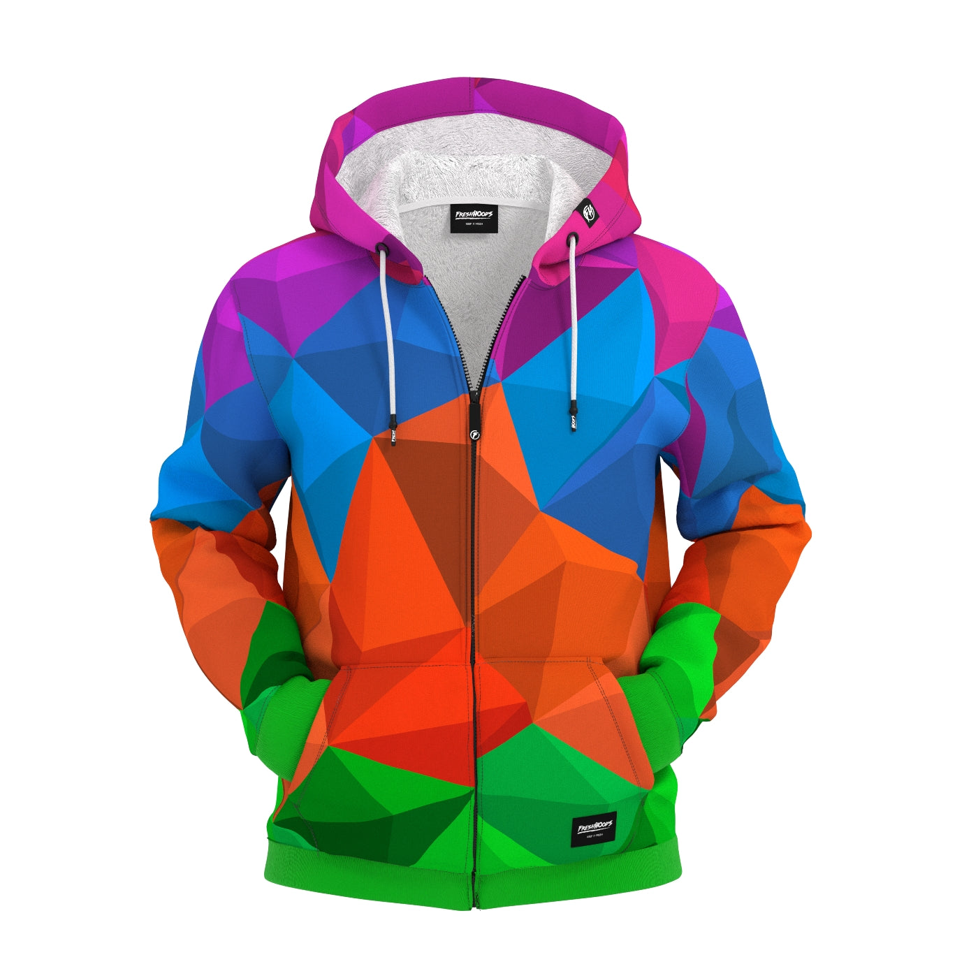 Cubes Fun Zip Up Hoodie