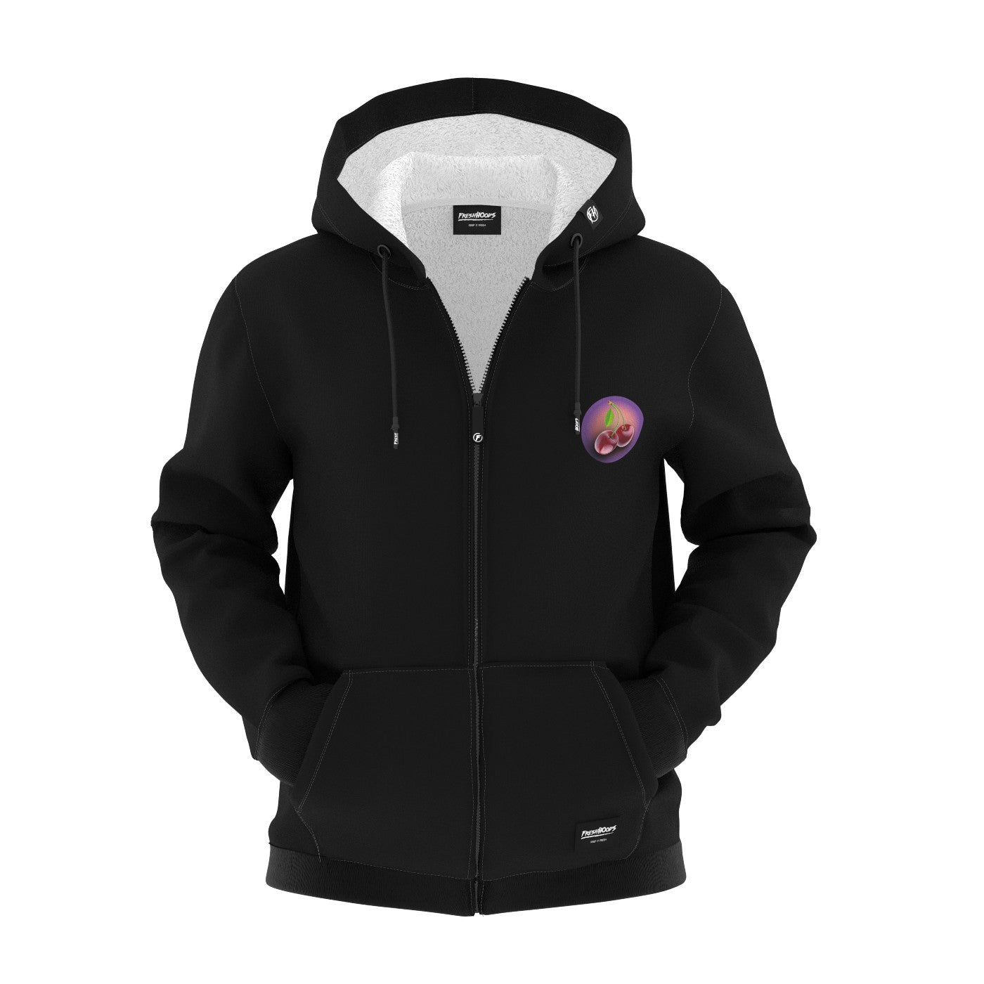 Cherry Zip Up Hoodie