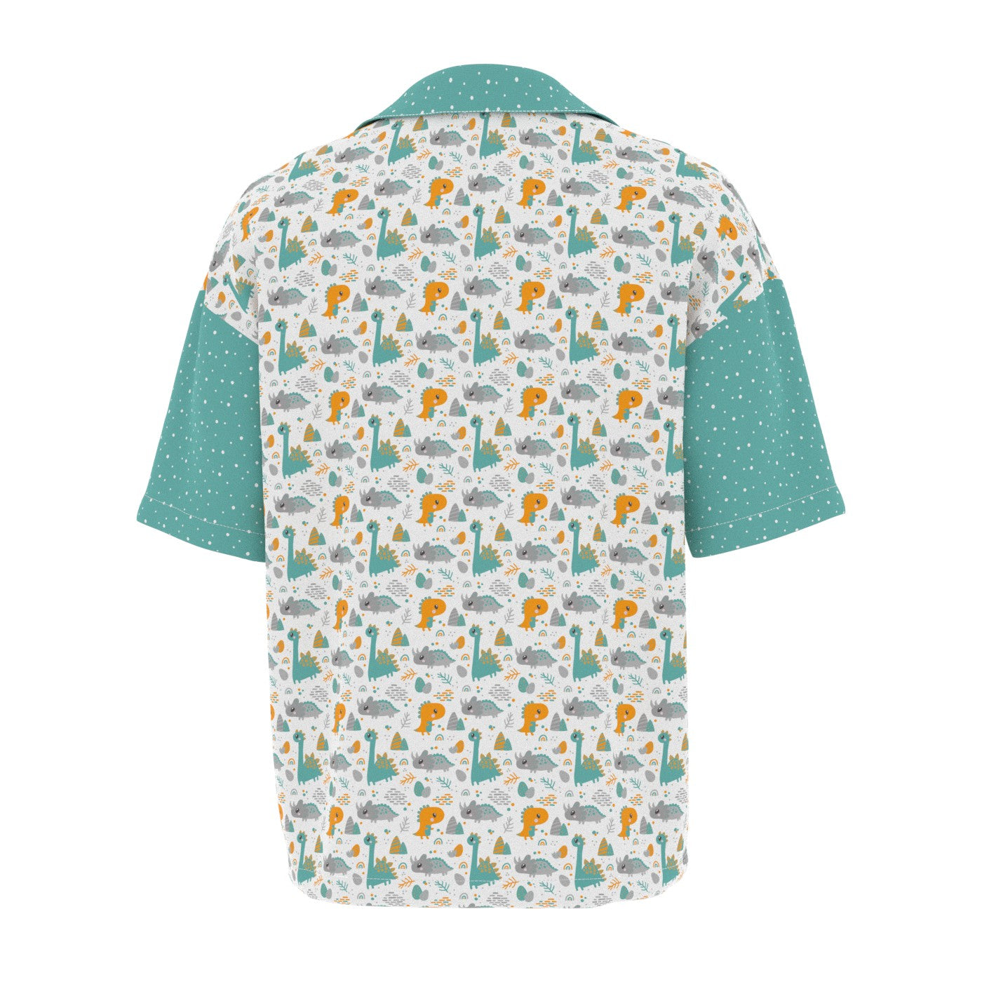 Sweet Little Dino Oversized Button Shirt