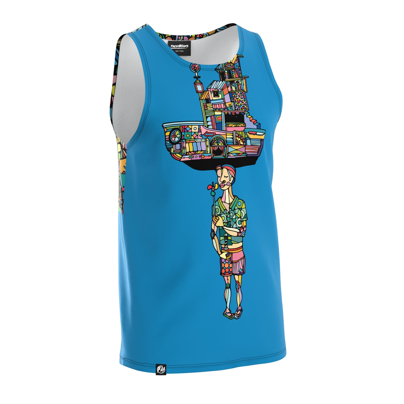 Olindo Blue Tank Top