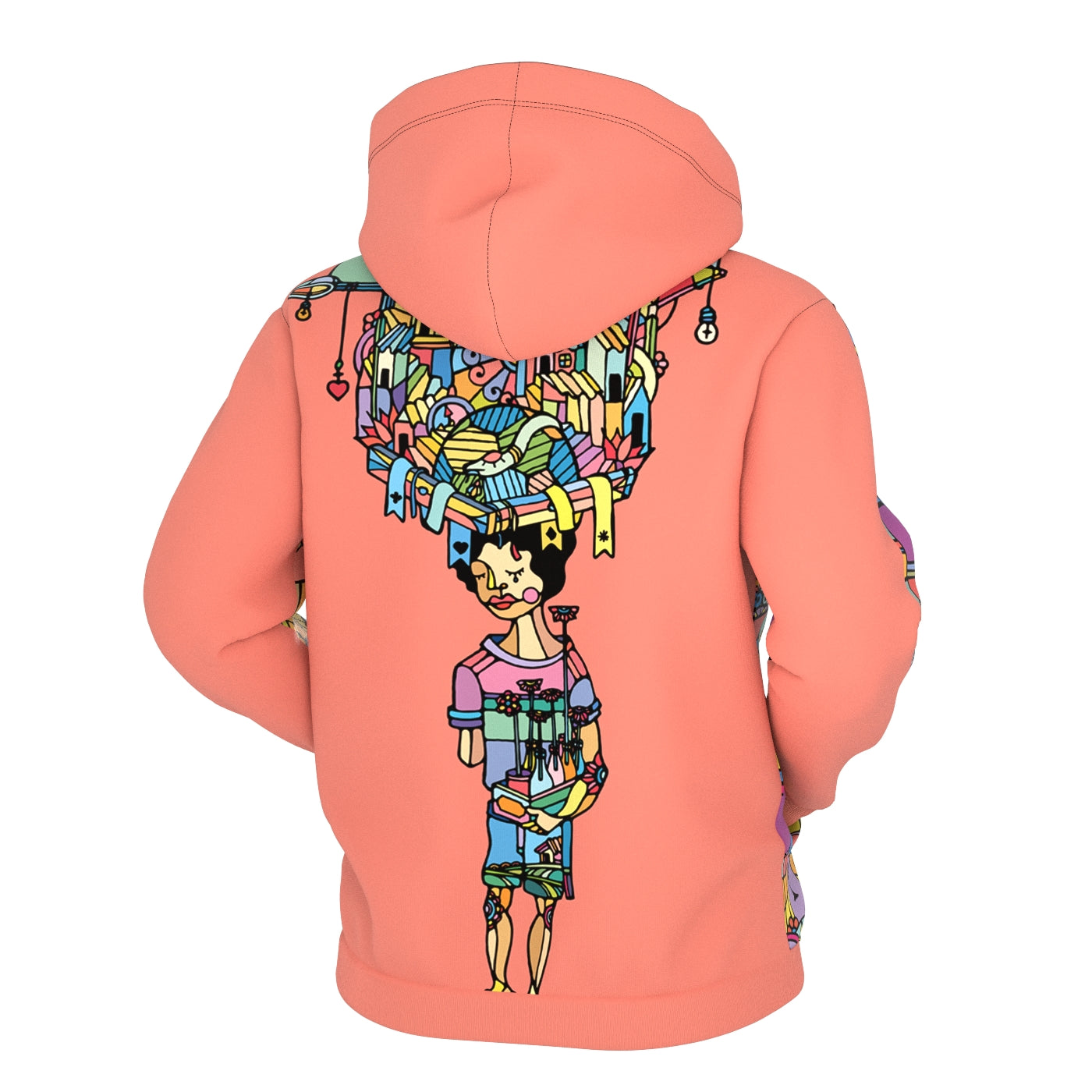 Porta Peach Zip Up Hoodie