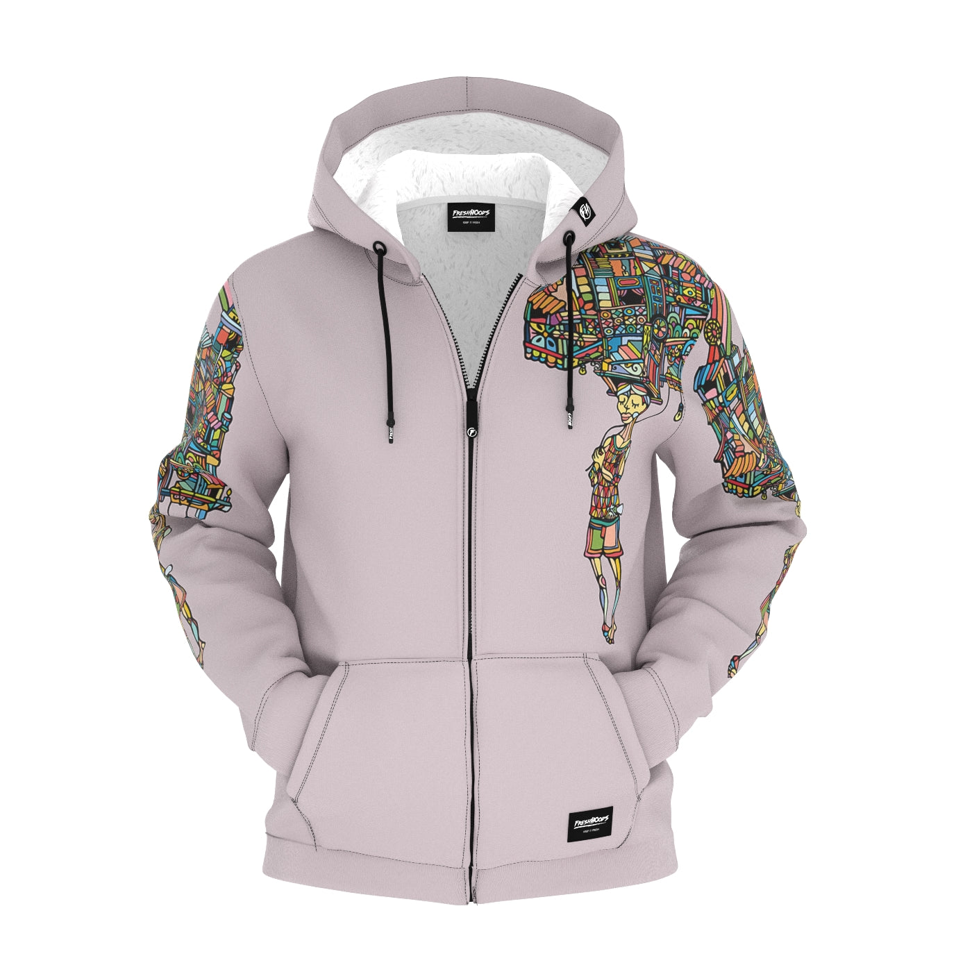 Rainboy Pastel Zip Up Hoodie