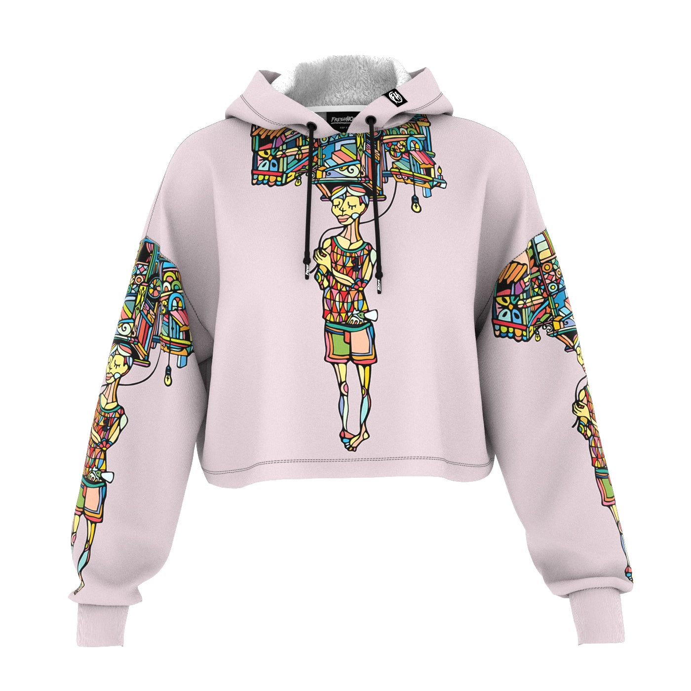 Rainboy Pastel Cropped Hoodie