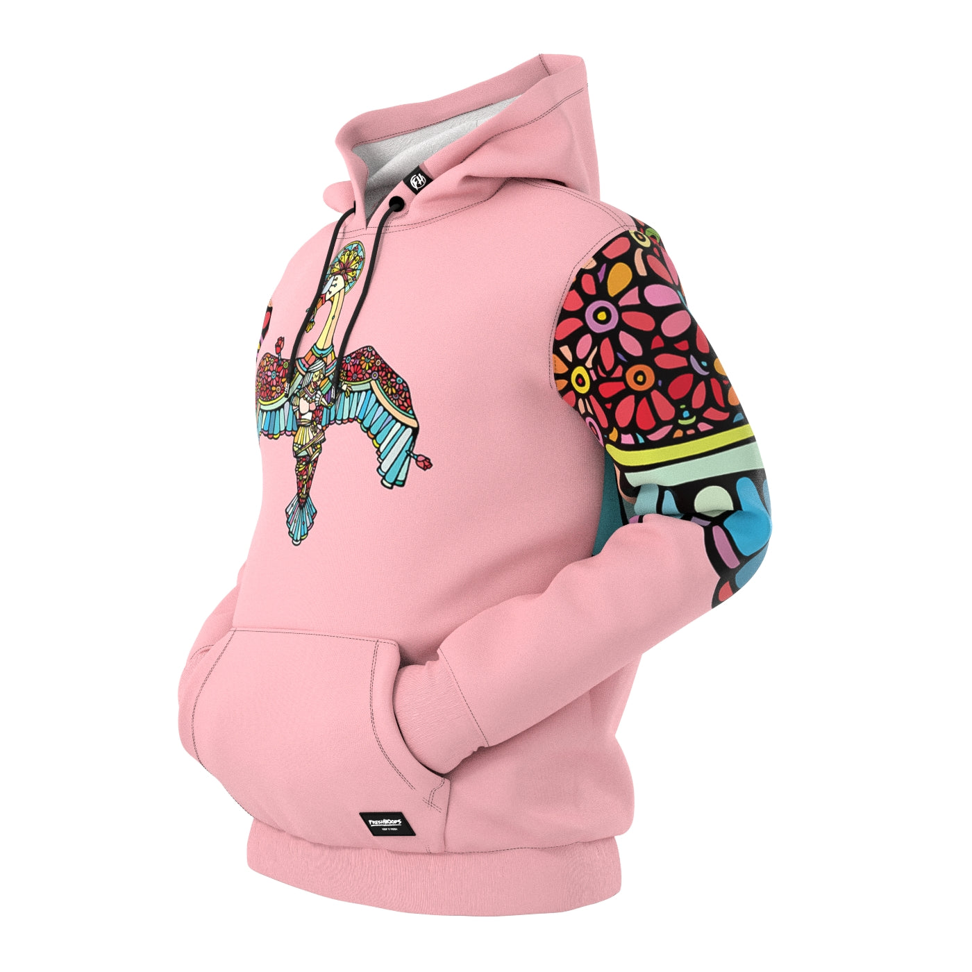 Swan Flowers Hoodie