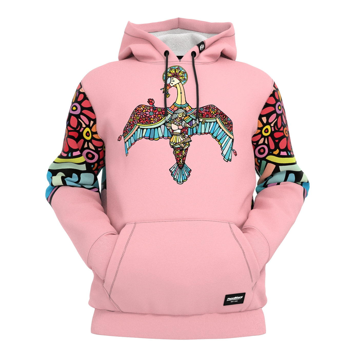 Swan Flowers Hoodie