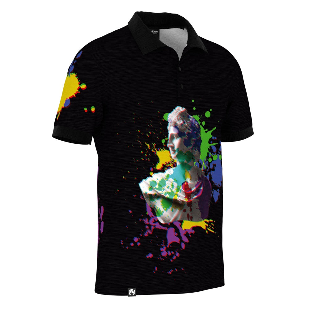 Painted Sculpture Polo Shirt