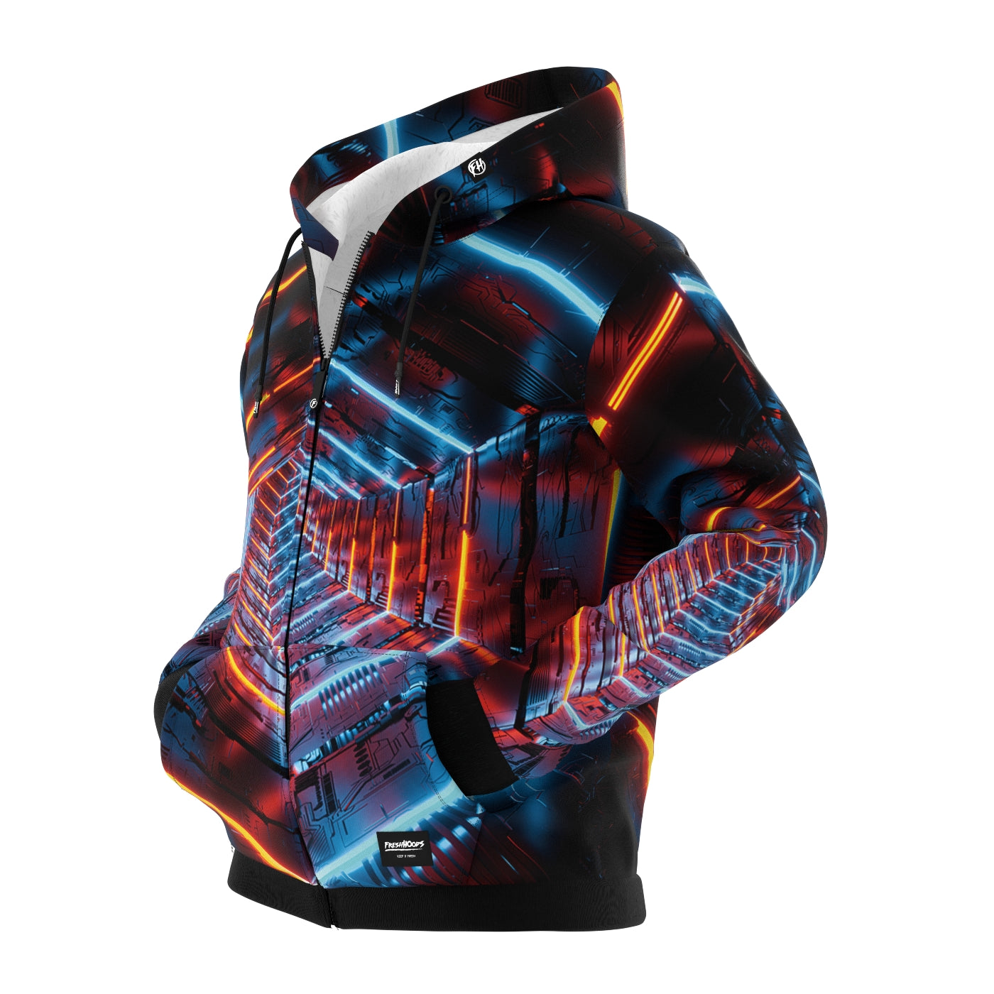 Cosmic Hexagon Zip Up Hoodie