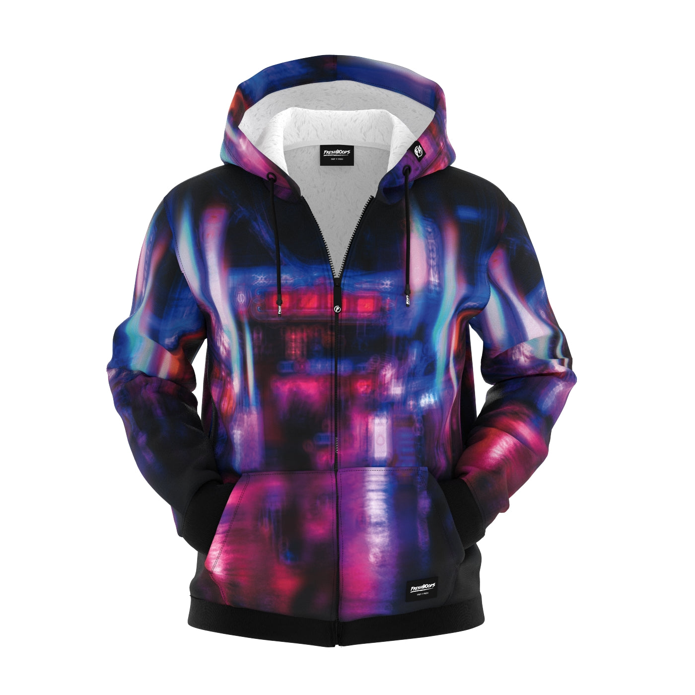 Futuristic Cybergun Zip Up Hoodie