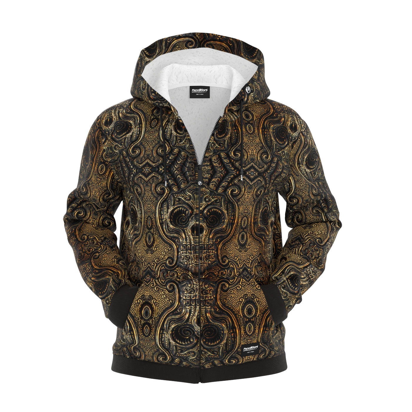 Ancient Skull Totem Zip Up Hoodie