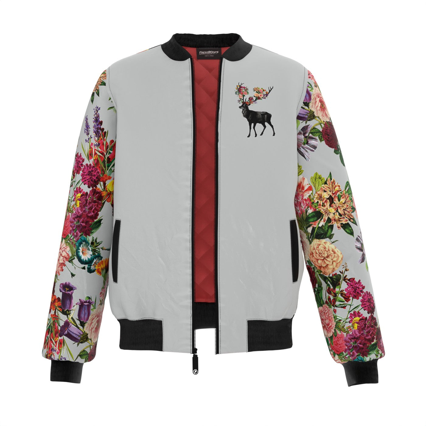 Spring Itself Deer Bomber Jacket