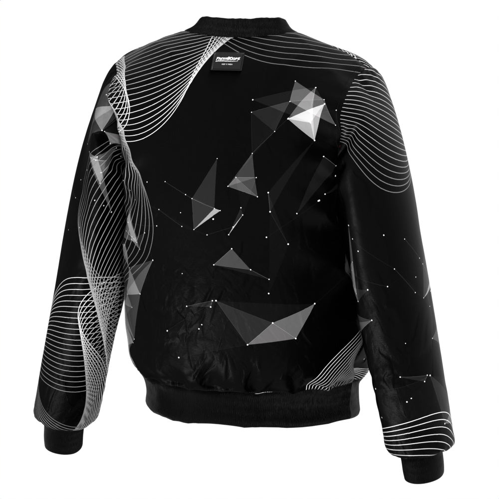 Poly Lines Bomber Jacket