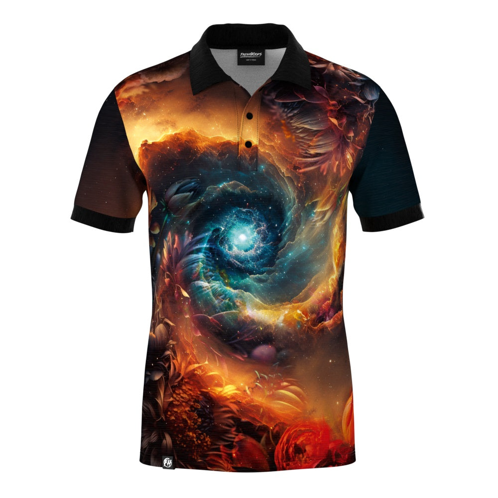 Space Flower Polo Shirt