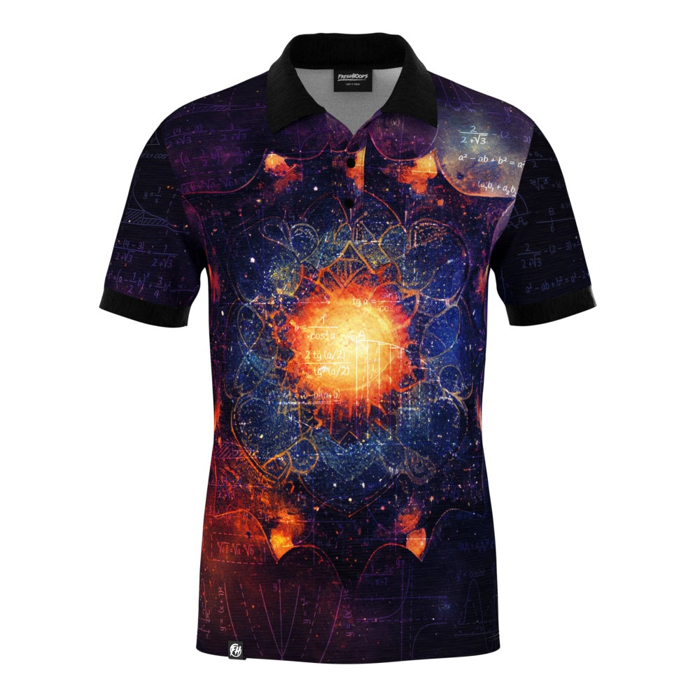 Purple Mandala Math Polo Shirt