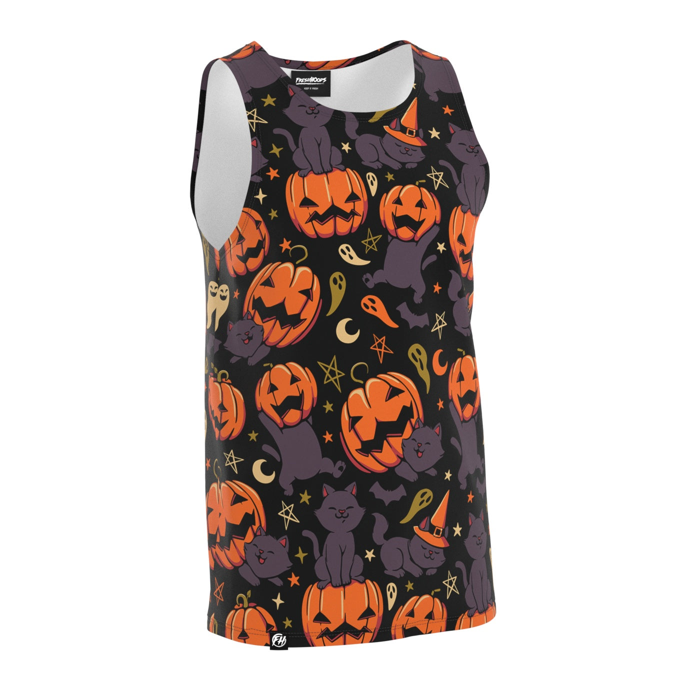 Pumpkin Field Cat Tank Top