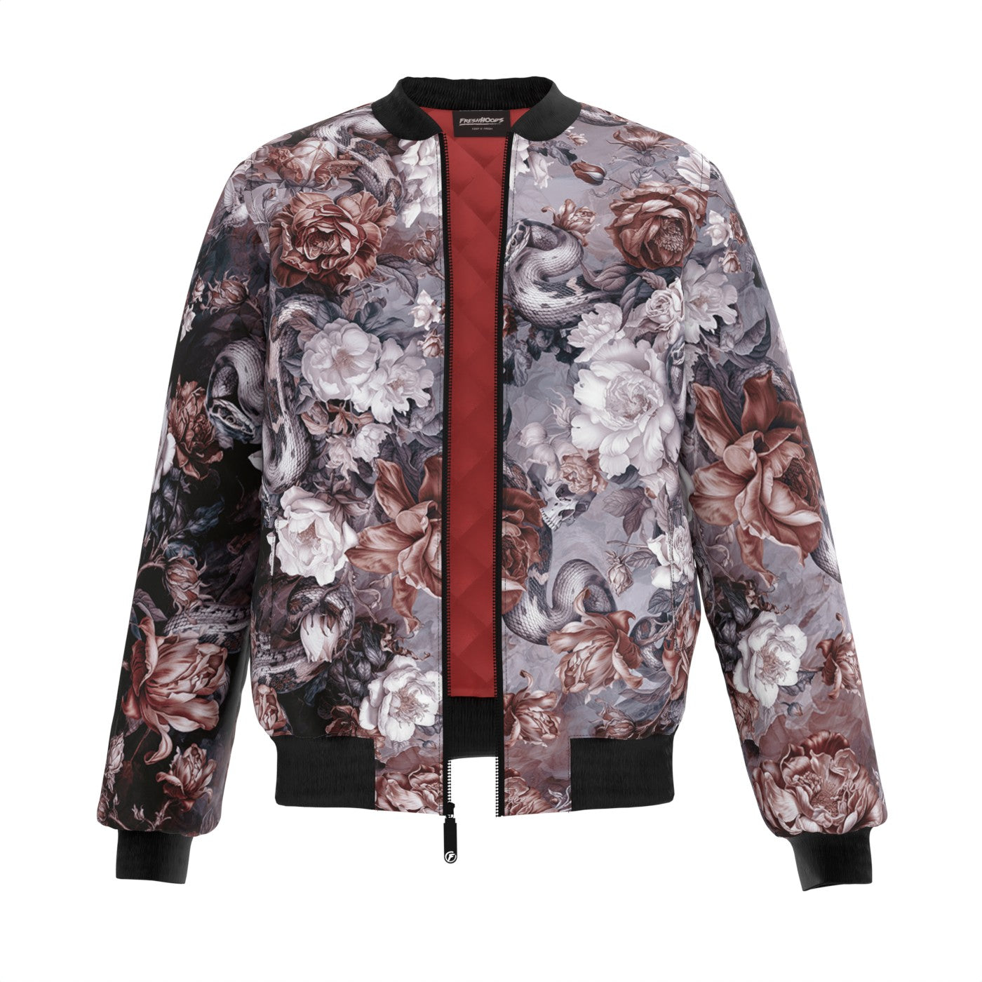 Skull Serpent Serenade Bomber Jacket