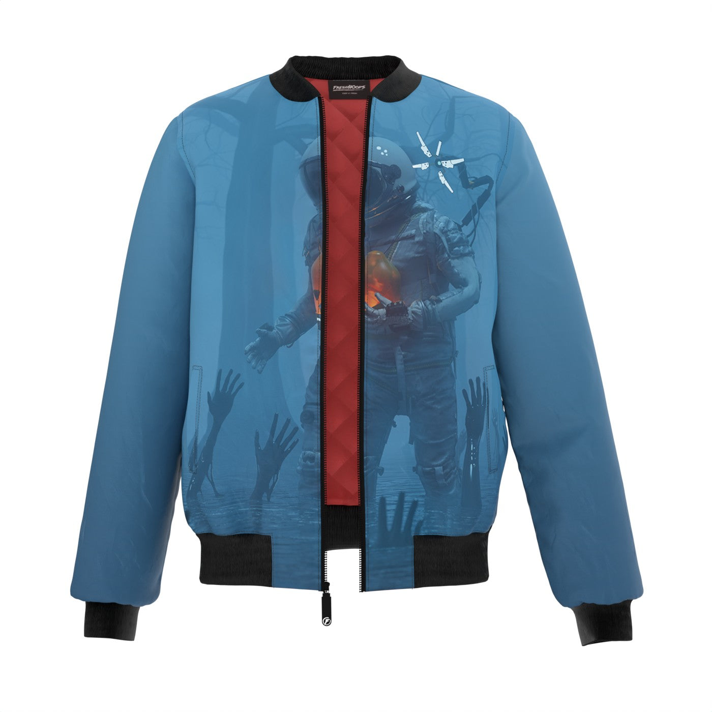 Deep Blue Bomber Jacket