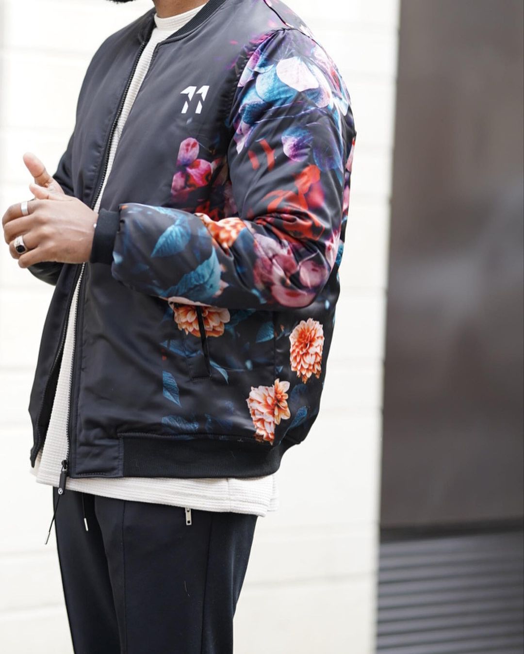 Vintage Flowers Bomber Jacket