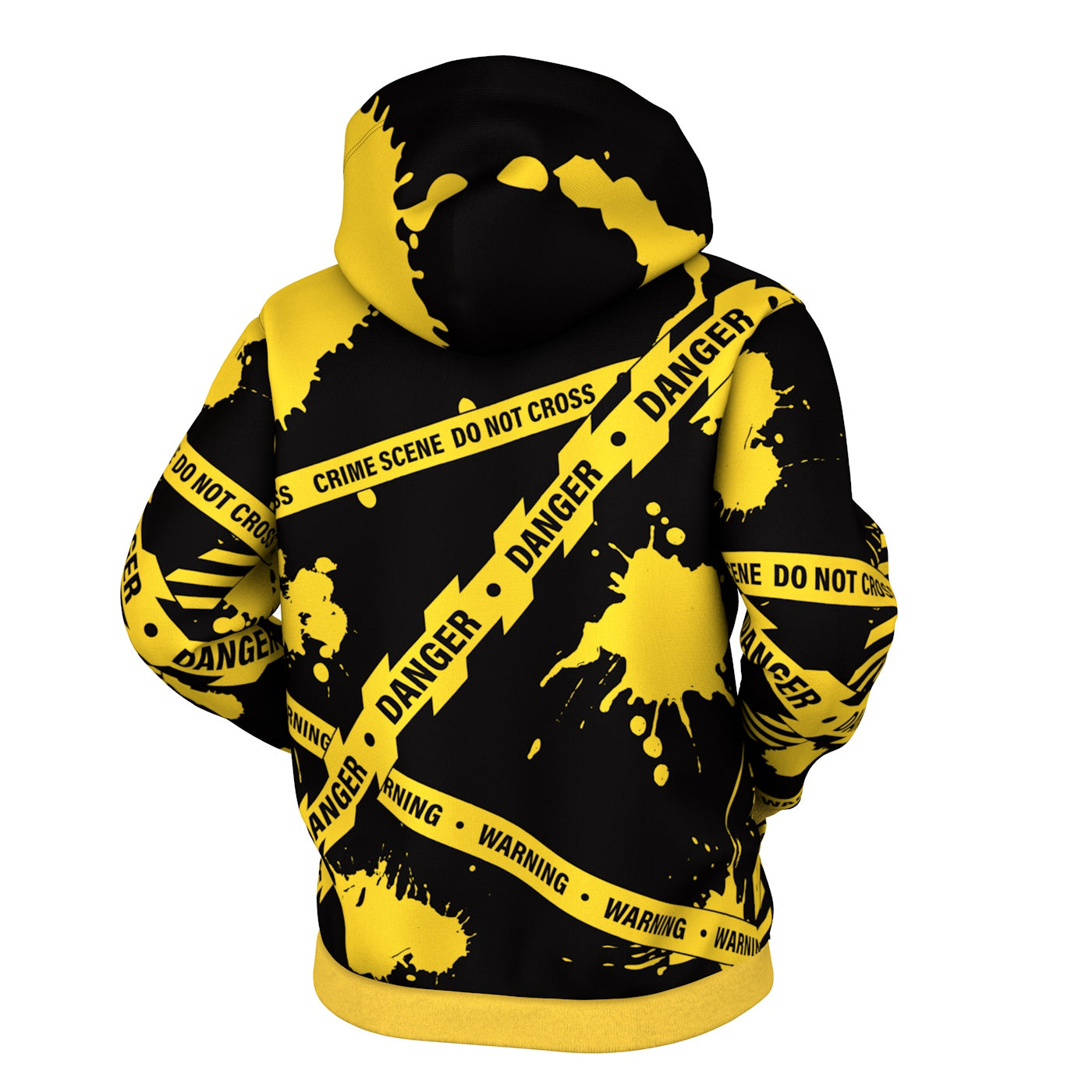 Caution Zip Up Hoodie