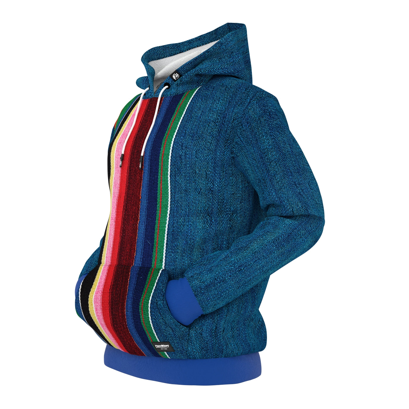 Colorful Denim Hoodie