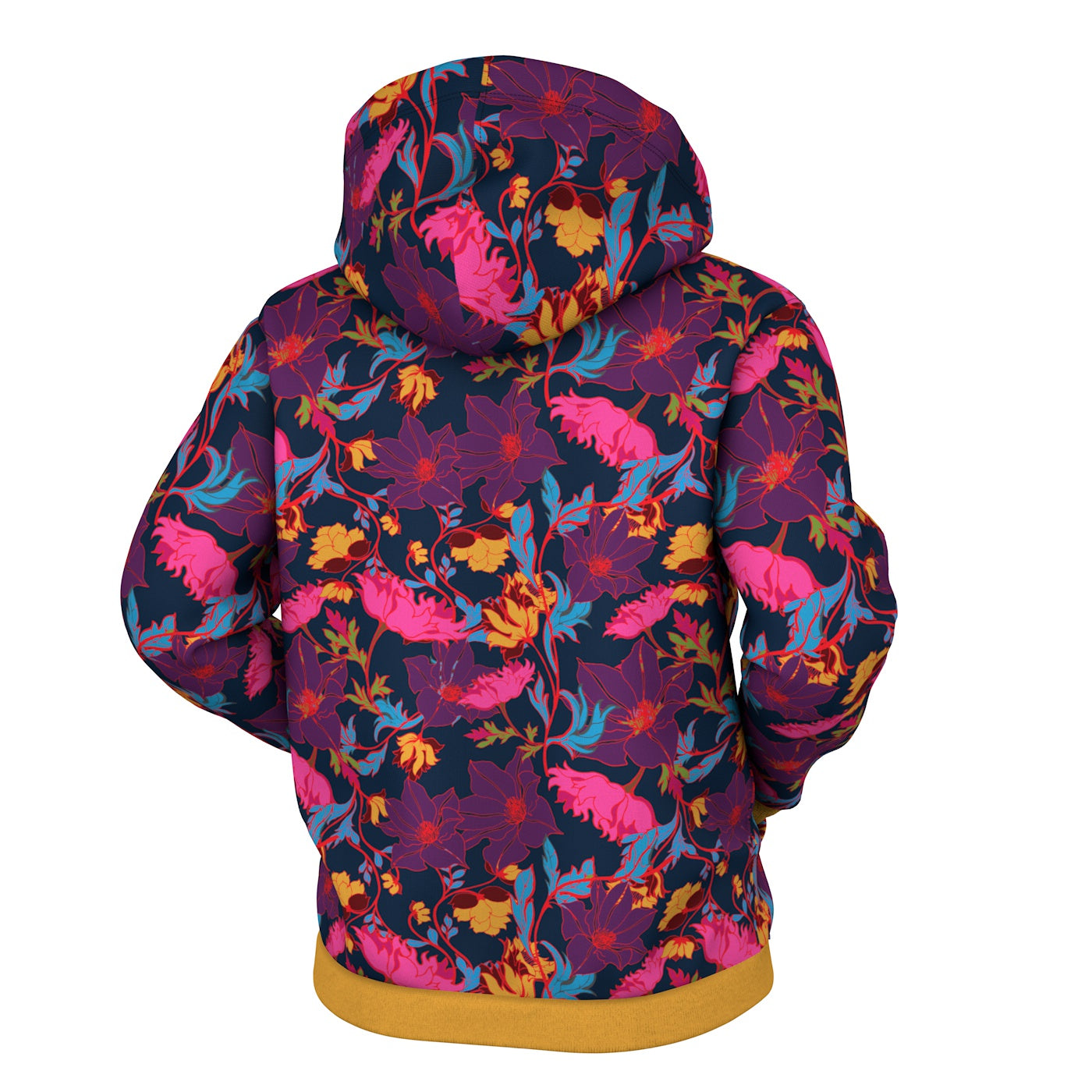 Fairy Tale Night Floral Zip Up Hoodie