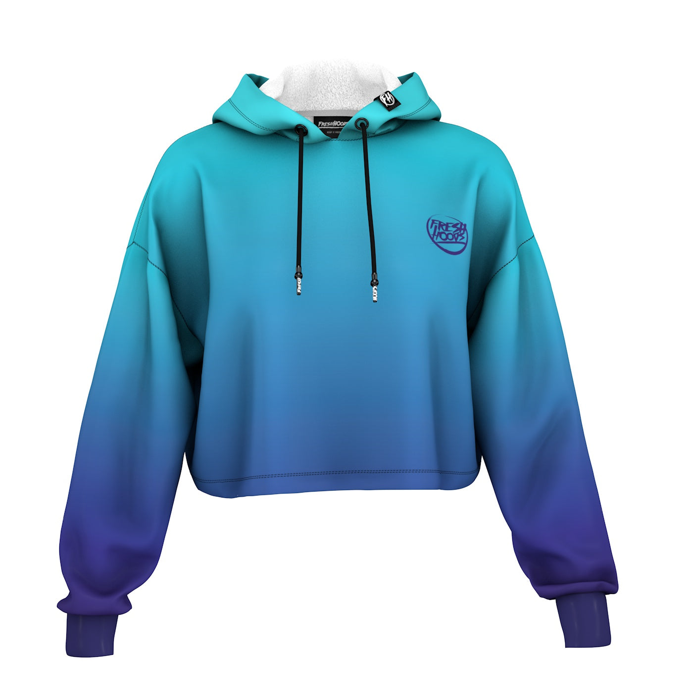 Blue Lagoon Cropped Hoodie