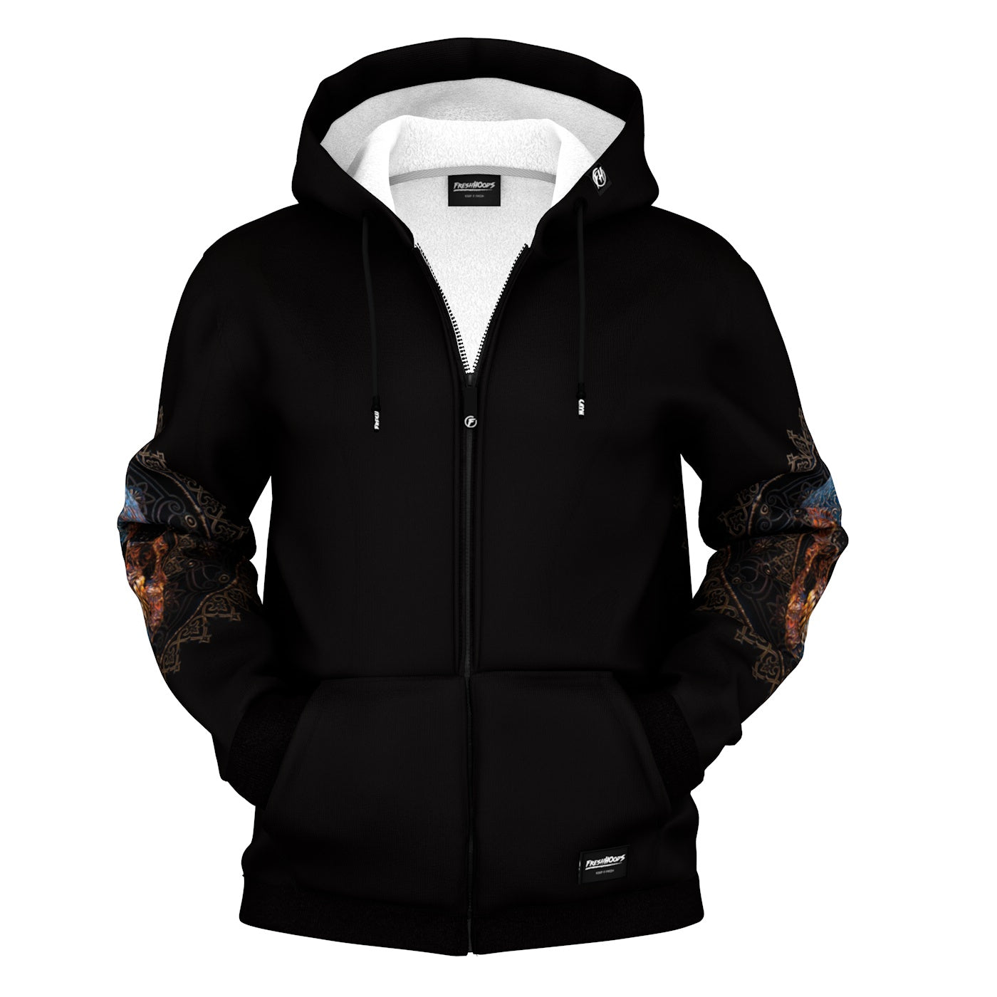 Skull Entrance Zip Up Hoodie