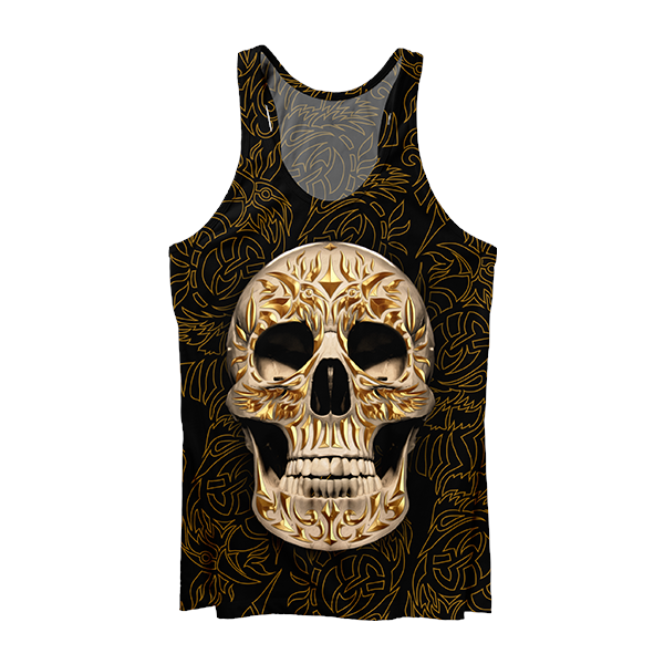 Carved Skull Tank Top