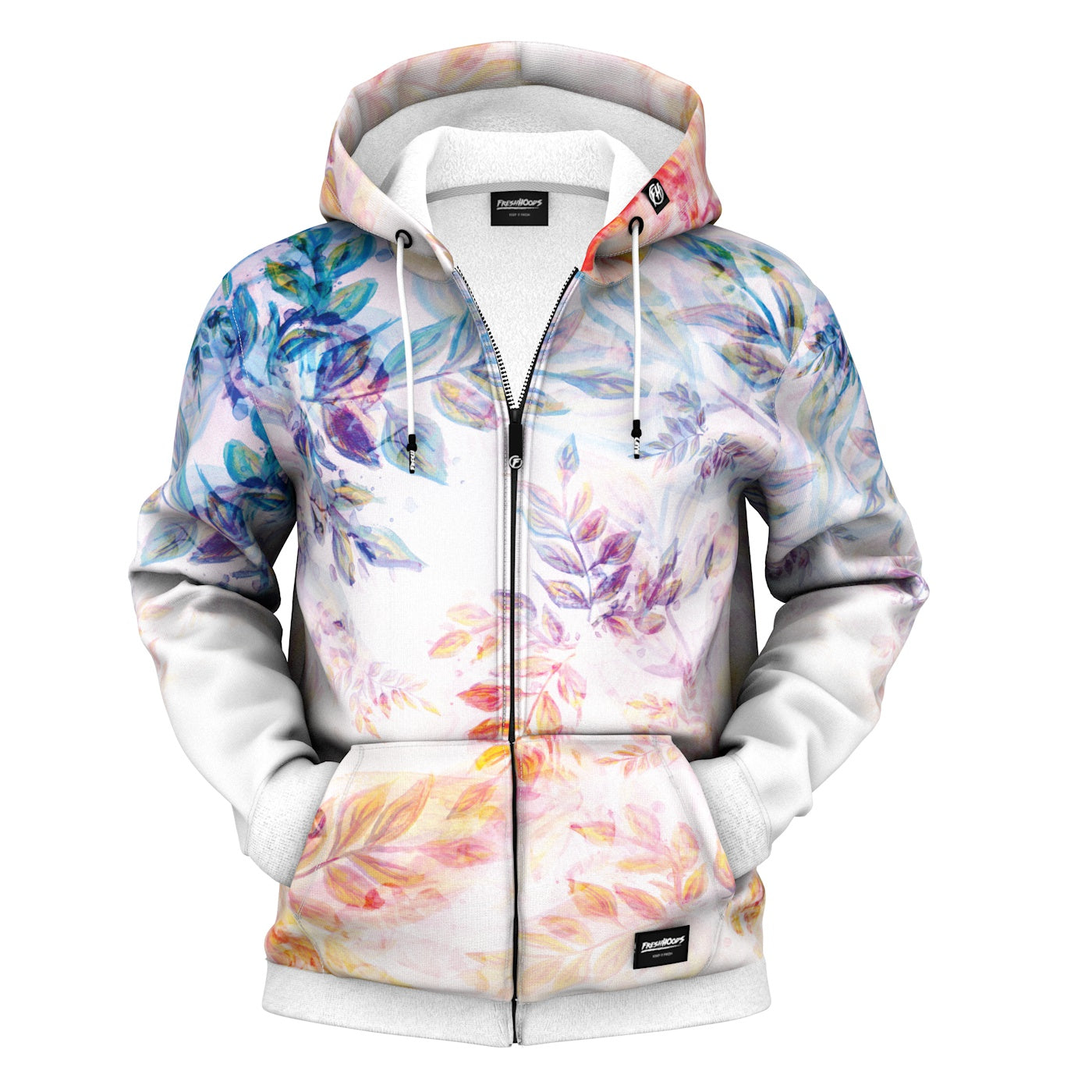 Sunset Bloom Zip Up Hoodie