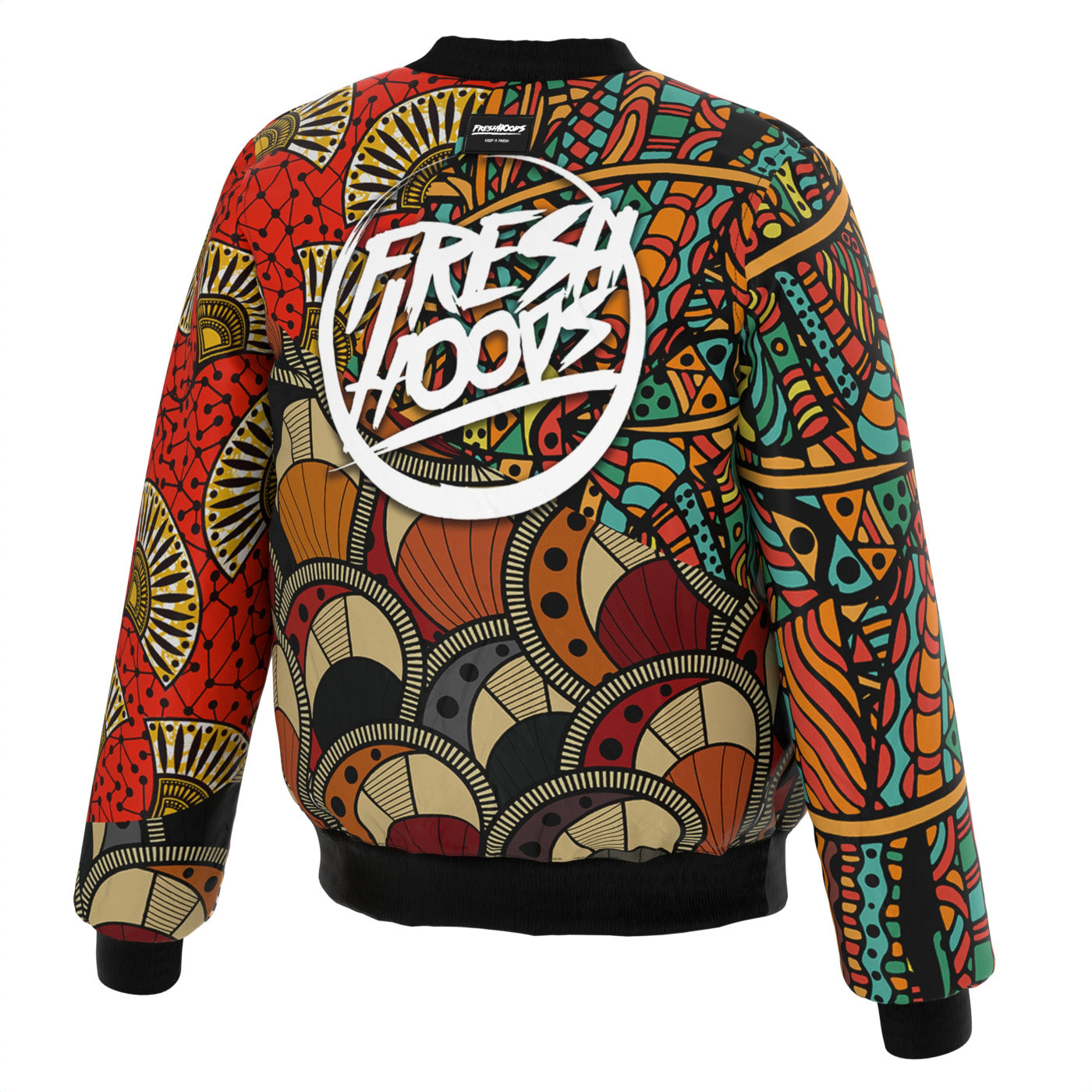 African Pattern Bomber Jacket